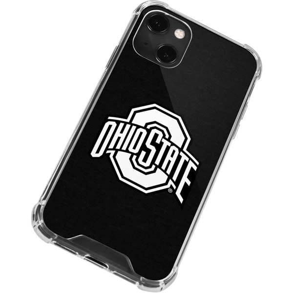 Skinit Clear Phone Case Compatible With Iphone 14 Plus   Officially Licensed Osu Ohio State Black Design