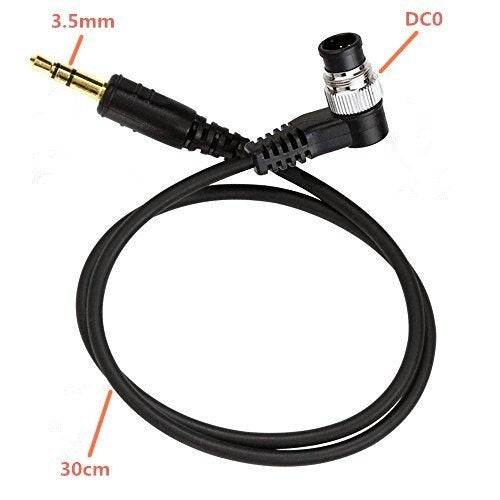 Gfshop 3.5Mm Off Camera Shutter Connecting Cable Cord 3.5Mm Dc0 Camera Connecting Plug For Nikon Cameras With Pixel Shutter Remo