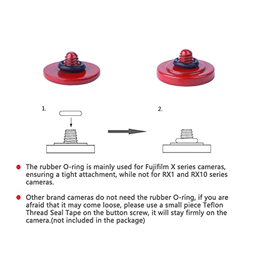 Vko Dark Red Soft Metal Shutter Release Button Compatible With Sony Dsc Rx1Rii Rx10Iv Rx10Iii Rx10Ii Rx10 X T4 X T30 X T3 X100F