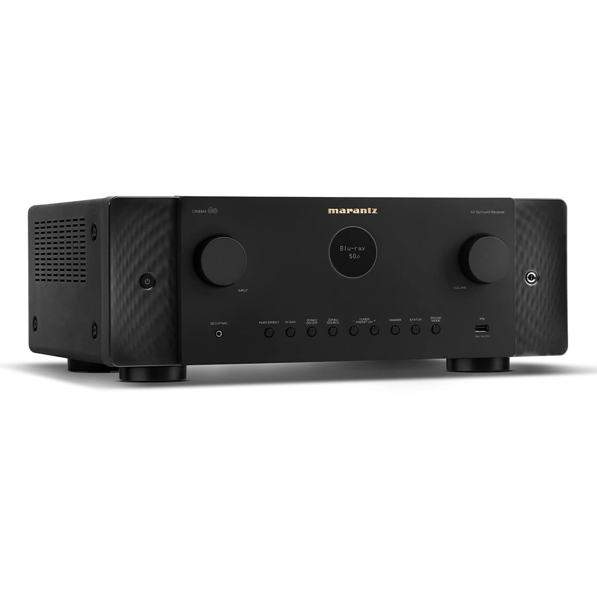 Marantz Cinema 60 7.2 Ch Receiver (100W X 7)   4K/120 And 8K Home Theater Receiver, Built In Bluetooth, Wi Fi & Heos Multi Room,