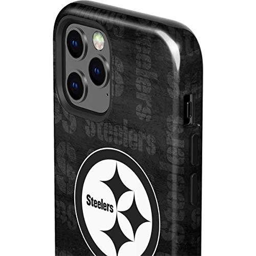 Skinit Impact Phone Case Compatible With Iphone 12 Pro   Officially Licensed Nfl Pittsburgh Steelers Black & White Design