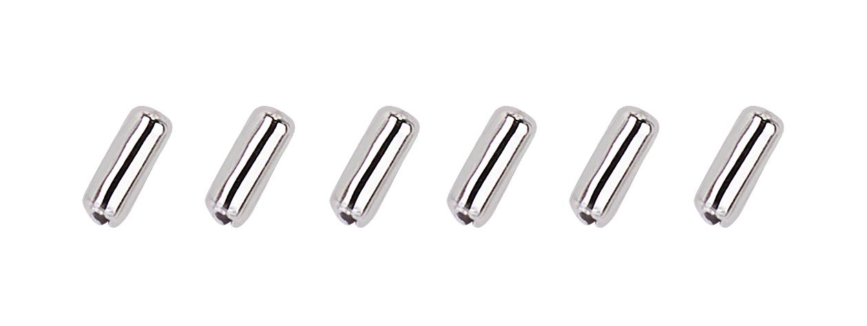 Aspen Creative Polished Chrome, 21316 26 Beaded Chain Connectors Plated, 6 Pack