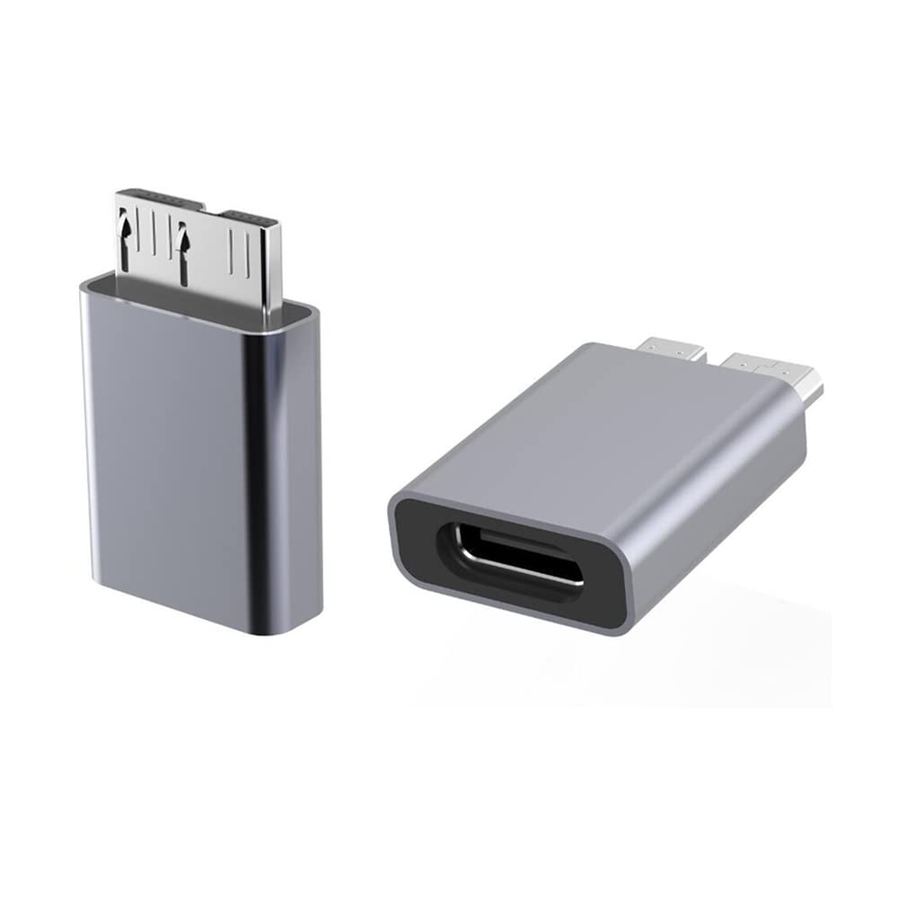 Kework 2 Pack Micro B Usb To Usb Type C Adapter, Usb 3.1 Type C Female To Usb 3.0 Micro B Male Adapter Converter Connector