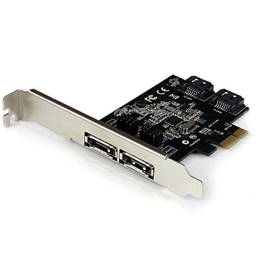 Startech.Com 2 Port Pci Express Sata 6 Gbps Esata Controller Card   Dual Port Pcie Sata Iii Card   2 Int/2 Ext   Sata Iii 6Gbps