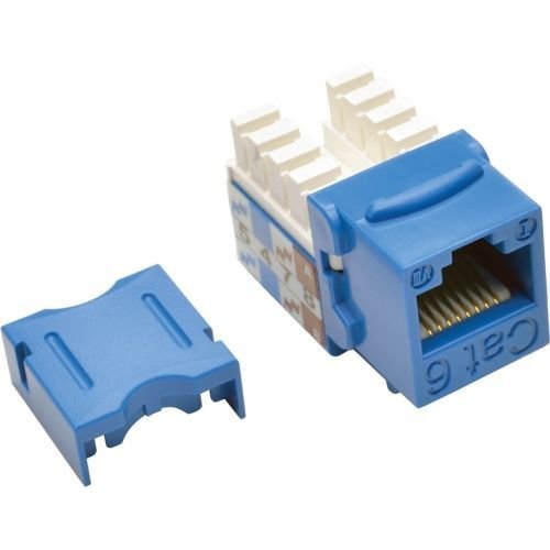 Tripp Lite Cat6/Cat5E 110 Style Punch Down Keystone Jack   Blue, 25 Pack   25 Pack   1 X Rj 45 Fema