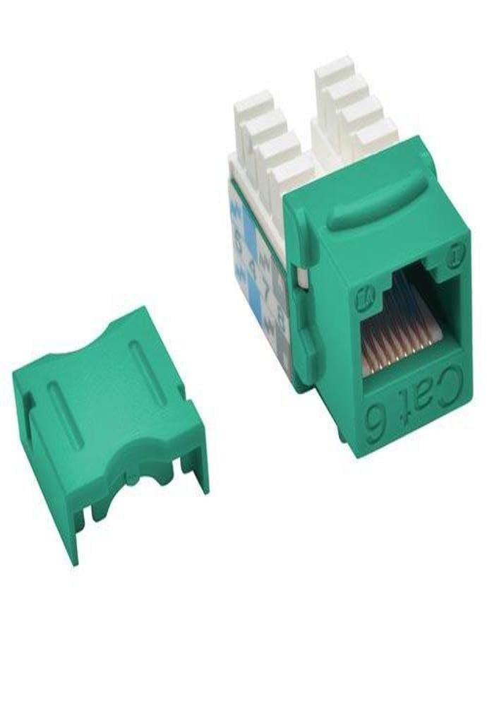 Eaton Tripp Lite Series Cat6/Cat5E 110 Style Punch Down Keystone Jack - Green, T