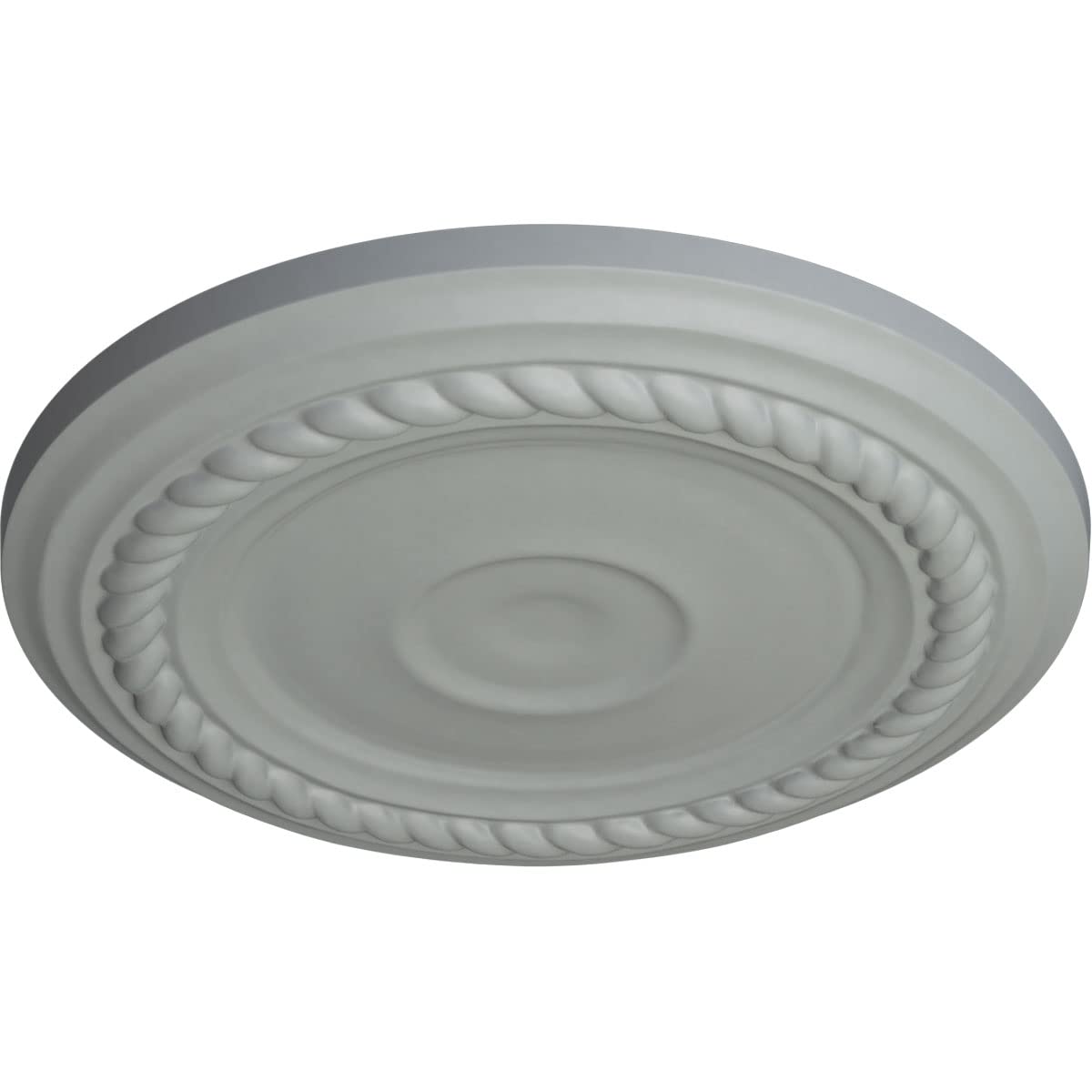 Ekena Millwork Cm07Al Small Alexandria Ceiling Medallion, 7 7/8''Od X 3/4''P (Fits Canopies Up To 4 5/8''), Factory Primed