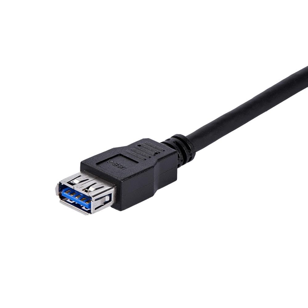 Startech.Com 1M Black Superspeed Usb 3.0 Extension Cable A To A   Male To Female Usb 3 Extension Cable Cord 1 M (Usb3Sext1Mbk)
