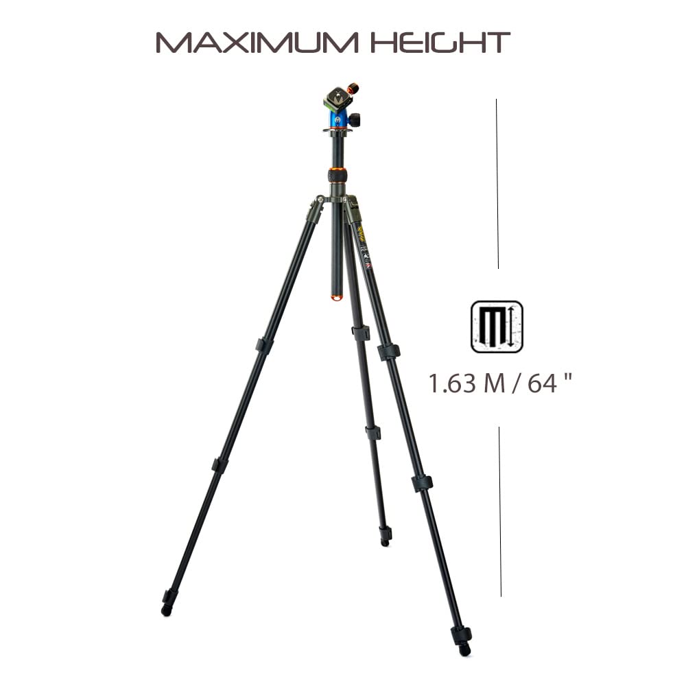 3 Legged Thing Patti Flip Lock Magnesium Alloy Tripod & Tripod Ballhead - Blue/Black (Patti)