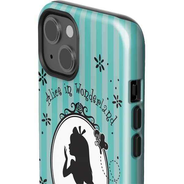 Skinit Impact Phone Case Compatible With Iphone 13   Officially Licensed Disney Alice In The Mirror Design