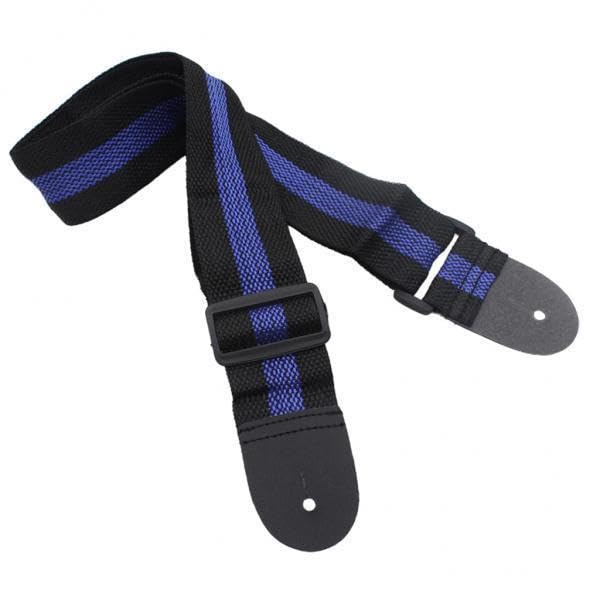 Enakshi 6xAdjustable Nylon Strap with Leather End for Guitar Bass Mandolin Blue|Musical Instruments & Gear | Guitars & Basses | 