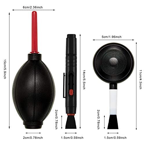 Camera Cleaning Kit With Camera Cleaning Pen Brush, Air Blaster Blower And Lens Brush Blower Brush Dust Cleaner For Lens, Camera
