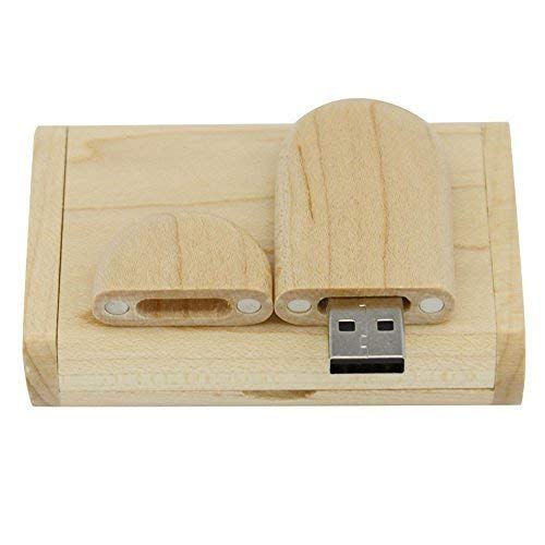 10Pcs Maple Wood 2.0/3.0 Usb Flash Drive With Wooden Box (3.0/32Gb)