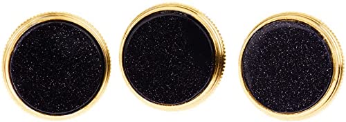 Jiayouy Gold Starry Sky Inlay Trumpet Finger Buttons For Trumpet Accessory Replacement 3 Pcs