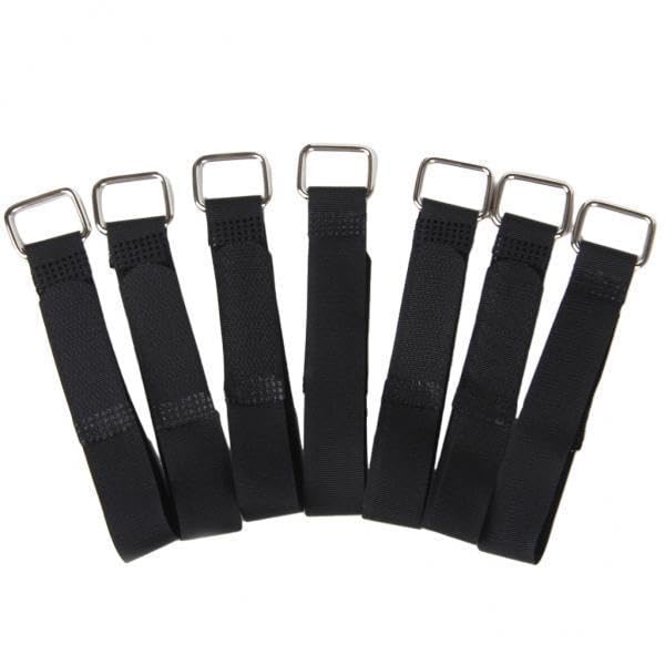 Calandis 6Xnylon Straps Cable Tie Wire Rope Hook And Loop Organiser 10Pcs Black | Cable Ties & Organizers | Computer Cables & Co