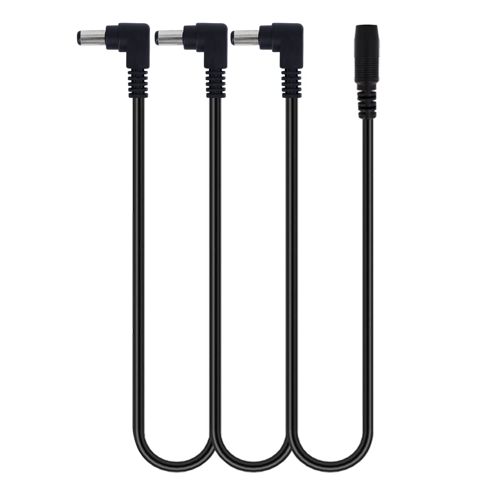 Godtone 3 Ways Daisy Chain Power Cable Dc For Guitar Pedal Power Supply Adapter (1To3)