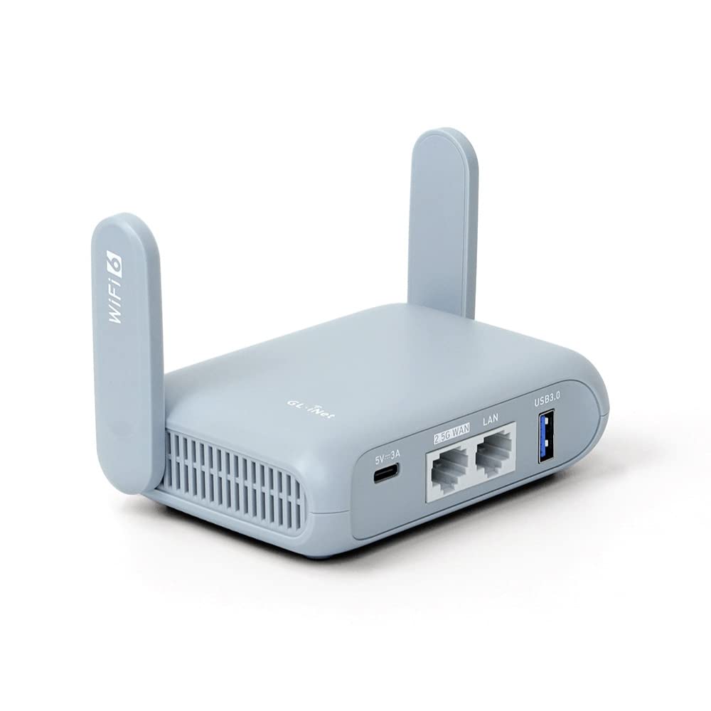 Glinet Gl Mt3000 (Beryl Ax) Pocket Sized Wi Fi 6 Wireless Travel Gigabit Router   Openvpn, Wireguard, Connect To Public & Hotel 