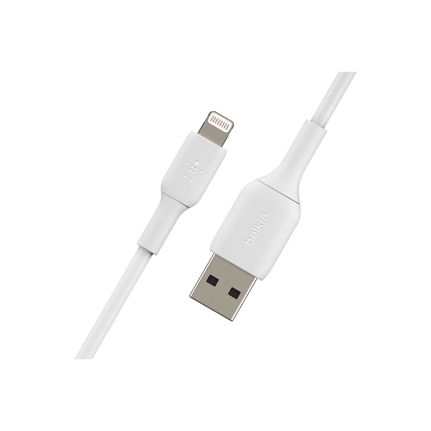 Belkin BoostCharge Lightning Cable 2 Pack   3.3ft/1M   MFi Certified Apple iPhone Charger USB A to Lightning Cable   iPhone Cable   iPhone Charger Cord   Apple Charger   USB Phone Charger   White