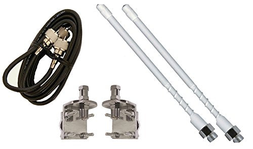 4 FT. Dual Fiberglass Antenna KIT - White