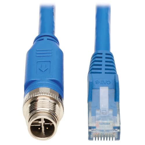 Eaton Tripp Lite Series M12 X-Code Cat6 1G Utp Cmr-Lp Ethernet Cable (M12 M/Rj45