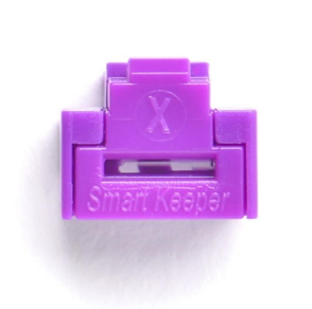 Smart Keeper Rj45 Port Lock With Key   10 Locks 1 Key (Purple)