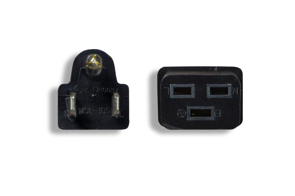 Cablelera North American Power Cord Extension, Nema 5 15P To C19, 8', 14 Awg, 15A, 125V (Zwacpfac 08)