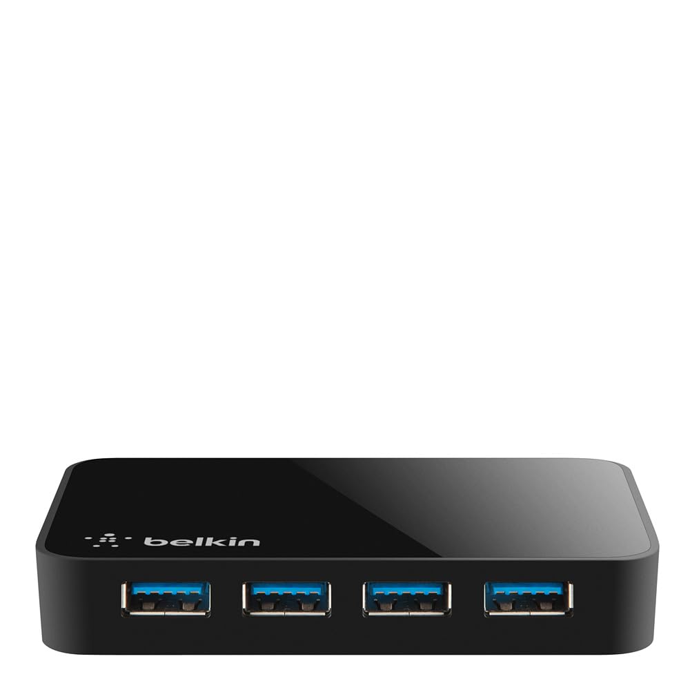 Belkin Usb 3.0 Hub With 4 Usb Ports - Superspeed Usb Charging Station - Usb Hub 3.0 - Usb Adapter For Iphone Charger - Usb Split