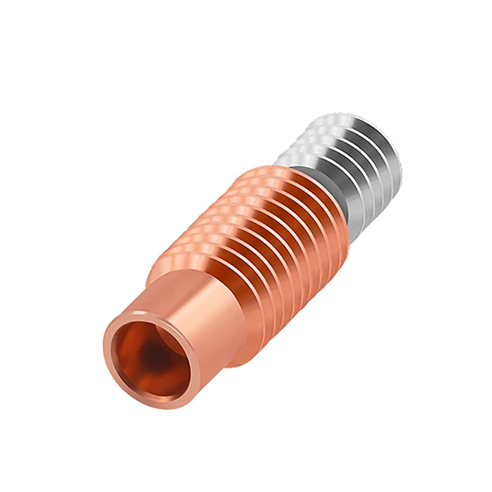 Hocenway High Temperature Bimetal Copper Titanium Heatbreak Compatible With V6 Hotend Prusa I3 Mk3 Mk3S Volcano Hot End 3D Print