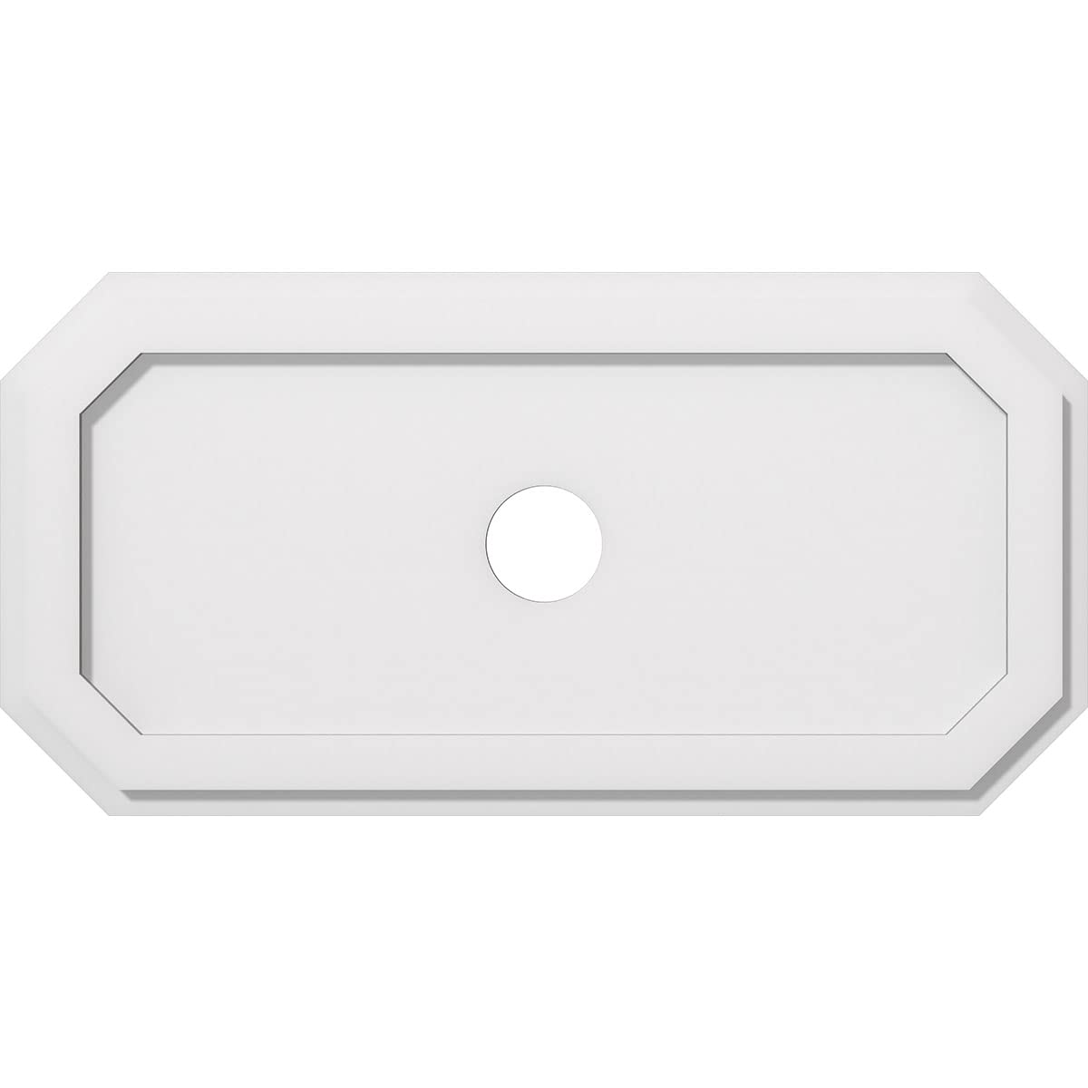 Ekena Millwork Cmp28X14Ed 03000 Emerald Architectural Grade Pvc Contemporary Urethane Ceiling Medallions 28''W X 14''H X 3''Id X