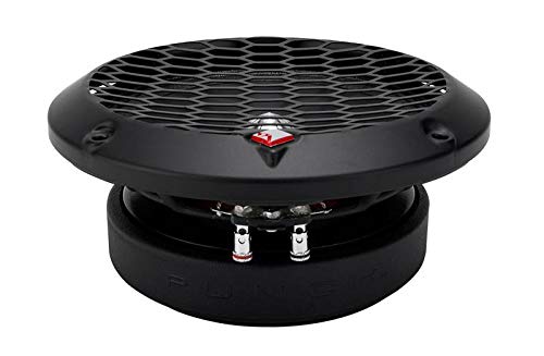 Rockford Fosgate Pps4 6 6.5' 400W 4 Ohm Midrange Car Audio Speaker Pair With Fiber Reinforced Paper Cone And Stamp Cast Aluminum Frame
