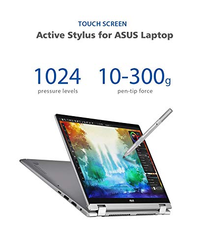 Stylus Pen For Asus Touchscreen Devices, Active Digital Pen With Ultra Fine Tip, 1024 Pressure Sensitivity, Palm Rejection For P