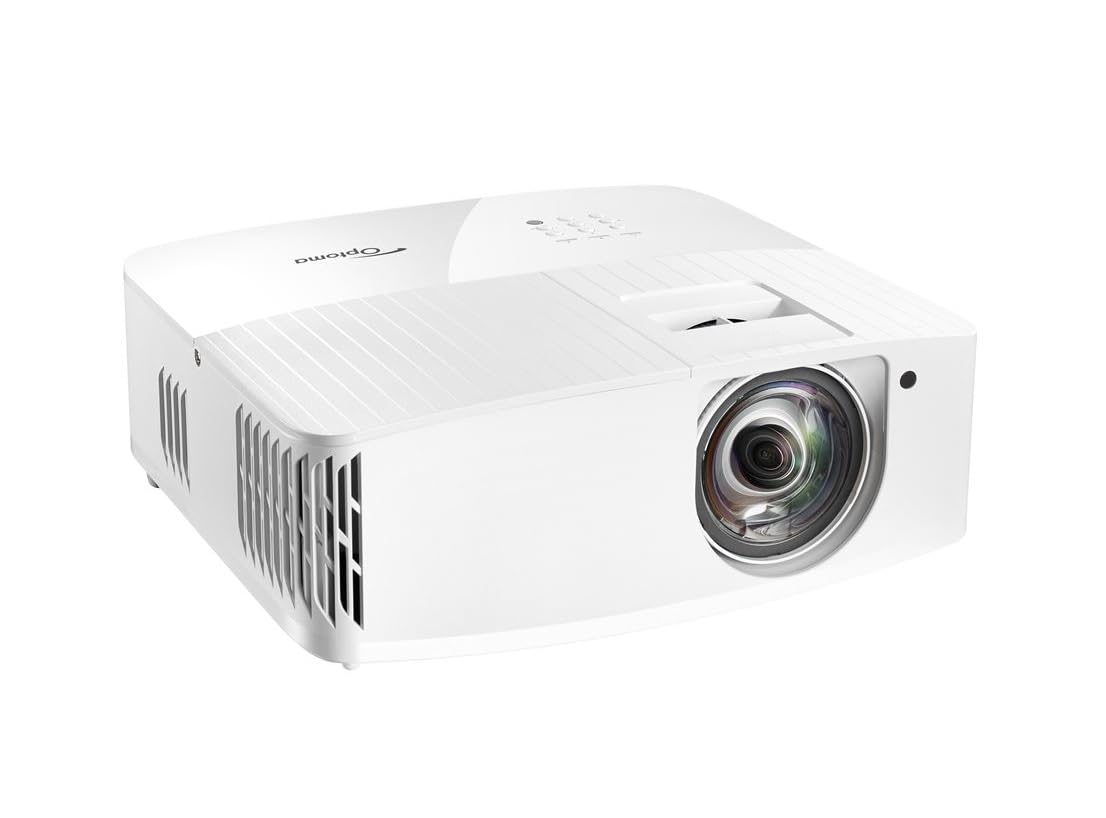 Optoma Uhd35Stx Short Throw True 4K Uhd Gaming And Home Entertainment Projector 3,600 Lumens 240Hz Refresh Rate And Ultra-Low 4Ms Response Time
