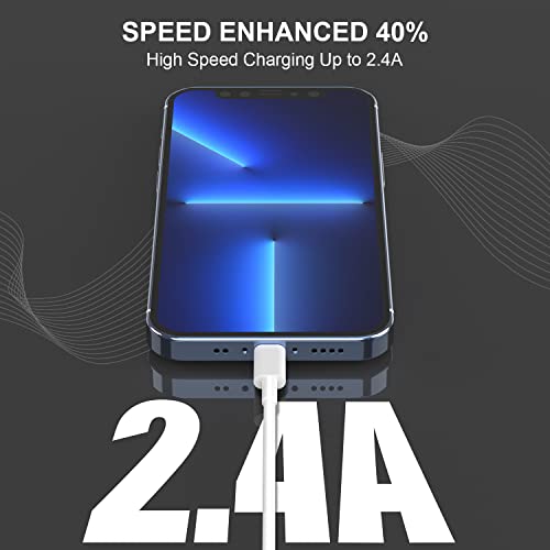 Iphone Charger 3Ft 4Pack, [Apple Mfi Certified], Iphone Cable 3 Foot, Usb To Lightning Cable 3 Feet, Fast Charging Apple Cords For Iphone 14/13/12/11/13 Pro/13 Max/X/Xs/Xr/Xs Max/8/7/6/Xs/Air/Mini