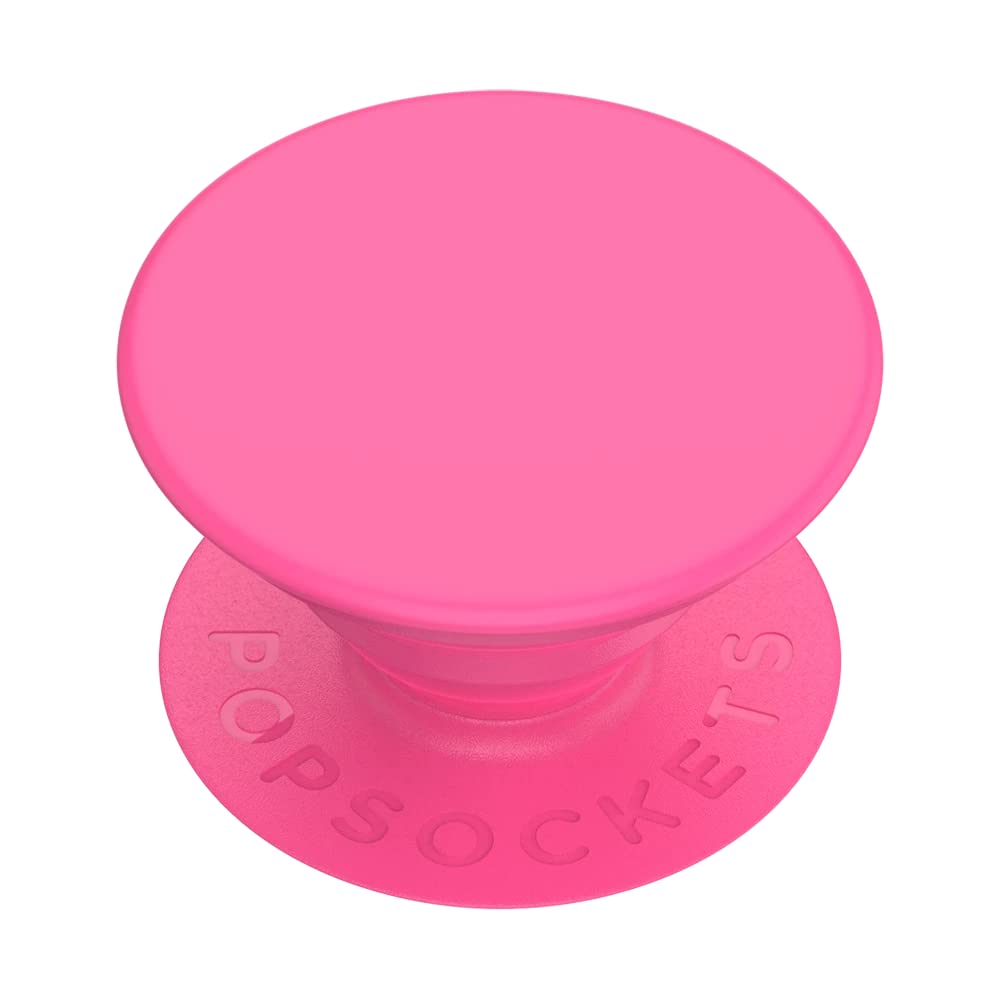 Popsockets Phone Grip With Expanding Kickstand, Solid Popgrip   Neon Pink