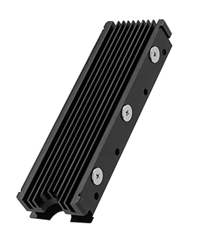Zorbes M.2 Ssd Heatsink, Aluminum M.2 2280 Ssd Heatsink With Thermal Silicone Pad For Pc / Ps5 M.2 Pcie Nvme Ssd Or M.2 Sata Ssd