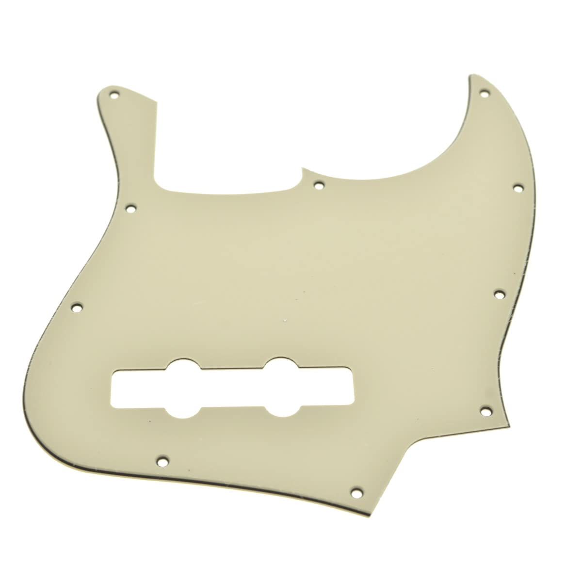 Kaish 4 String J Bass Style Pickguard Bass Pick Guard Scratch Plate For Usa/Mexico Jazz J Bass Aged White