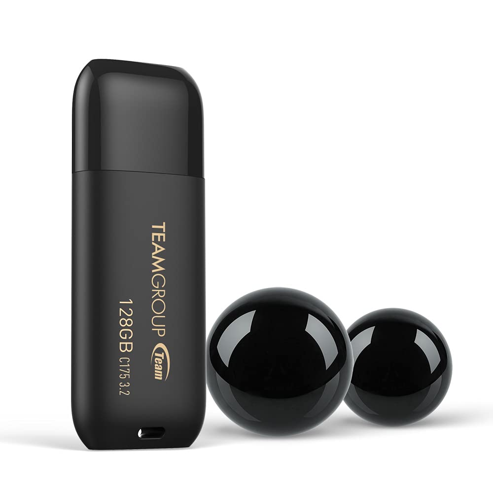 Teamgroup C175 512Gb Usb 3.2 Gen 1 (Usb 3.1/3.0) Read 100Mb/S Flash Thumb Drive, External Data Storage Memory Stick Compatible With Computer/Laptop Matte Black Tc1753512Gb01