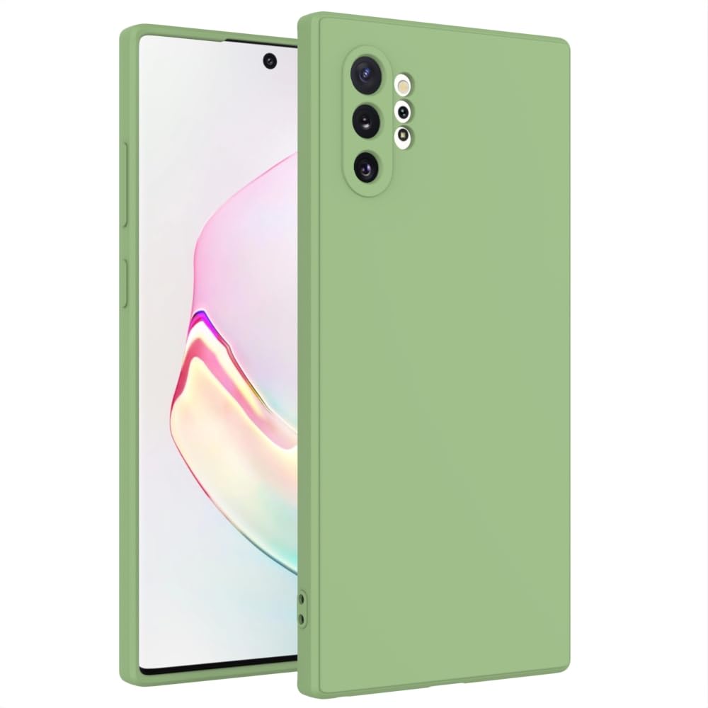 Wogroo For Samsung Galaxy Note 10 Plus Case Green, Scratch Resistant With Soft Touch, Slim Thin Phone Cover For Samsung Galaxy N