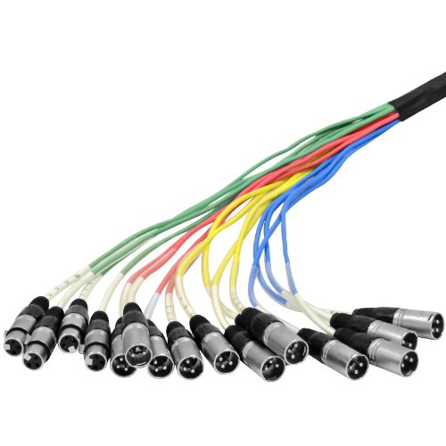 Seismic Audio - Saxq-12X4X25 - 12 Channel 25 Xlr Snake Cable With Xlr And 1/4 Returns On The Box