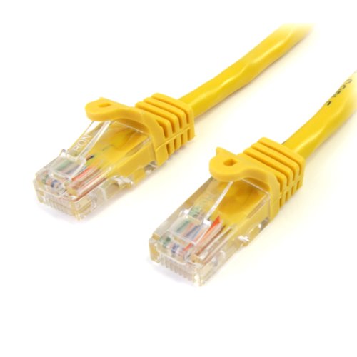 Startech.Com Cat5E Patch Cable With Snagless Rj45 Connectors   3 Ft, Yellow (45Patch3Yl)