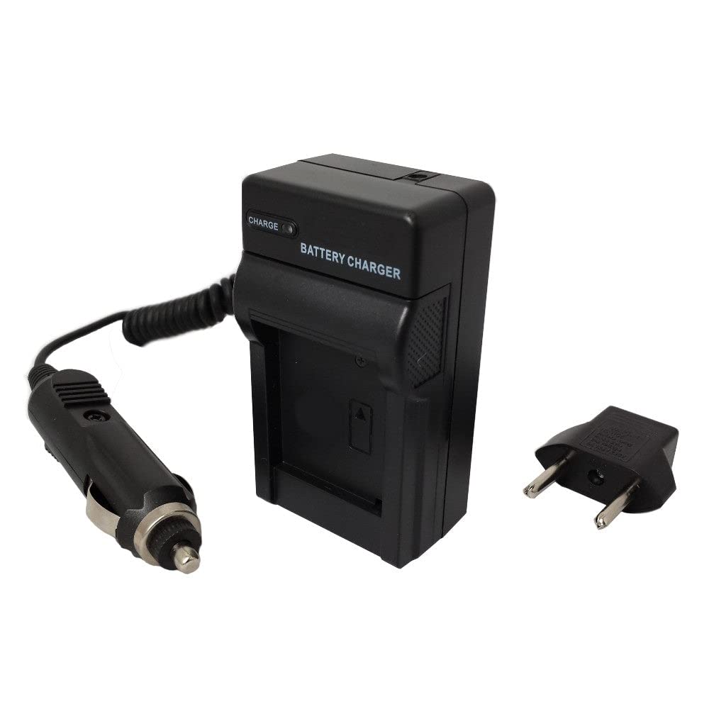 Synergy Digital Camcorder Battery Charger, Compatible With Samsung Smx F33 Camcorder, 110/220V Fold In Plug With Car & Eu Adapte