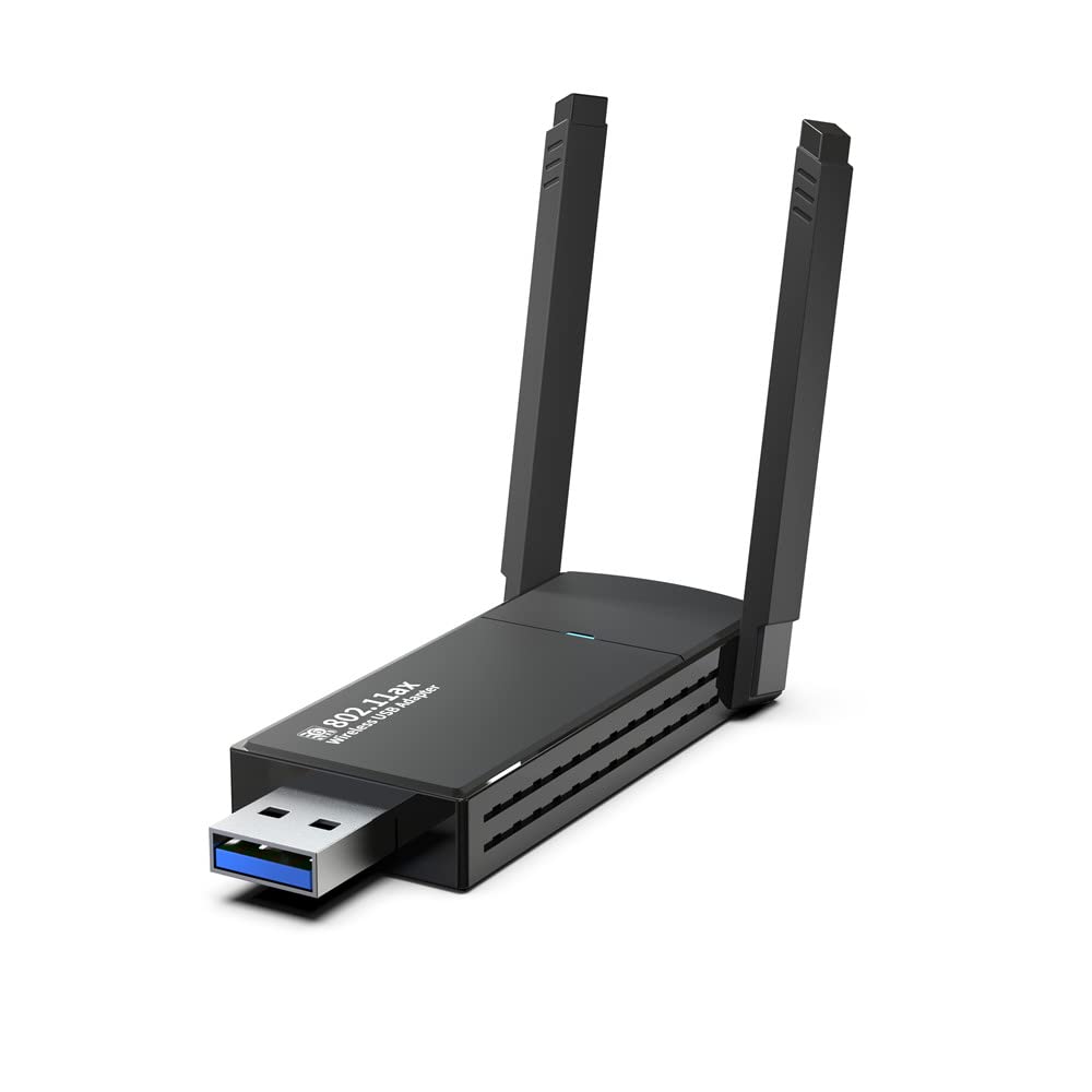 Eppfun Wifi 6 Usb 3.0 Adapter For Desktop Pc, 802.11Ax, 1800Mbps 2.4Ghz/5Ghz Dual Band Wifi Stick Dongle, Supports Win11/10, Plug And Play