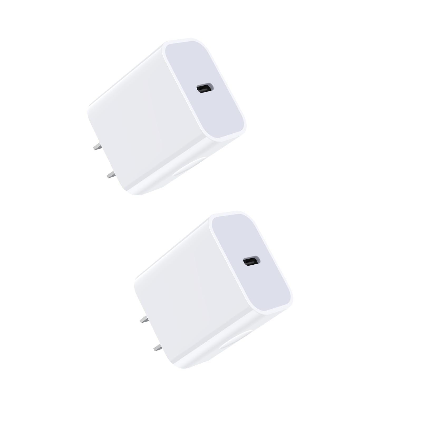 Fast Charging Block Type C 2-Pack for Samsung Galaxy S26/S26 Ultra/S26+/A17 5G/S25 FE/S24/S23/S22/Z Flip 7/Z Fold 7/A16/A53/A73/