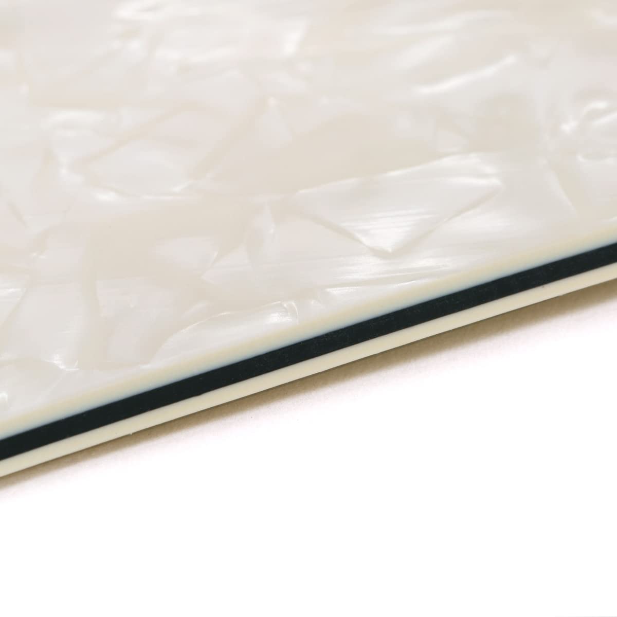 Musiclily 10 Hole Jazz Bass Pickguard J Bass Pick Guards For Fender Usa/Mexican Made Standard Jazz Bass Guitar, 4Ply Parchment P