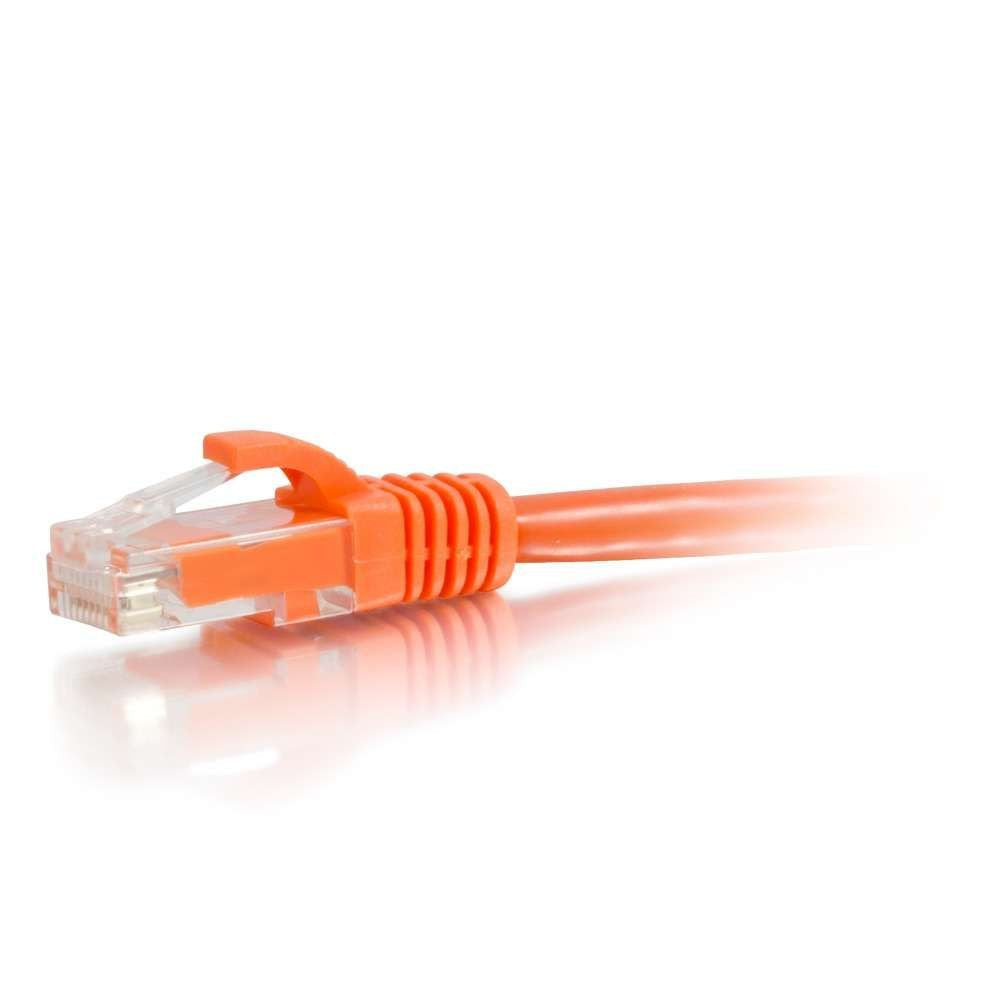 C2G 27818 Cat6 Cable   Snagless Unshielded Ethernet Network Patch Cable, Orange (125 Feet, 38.1 Meters)