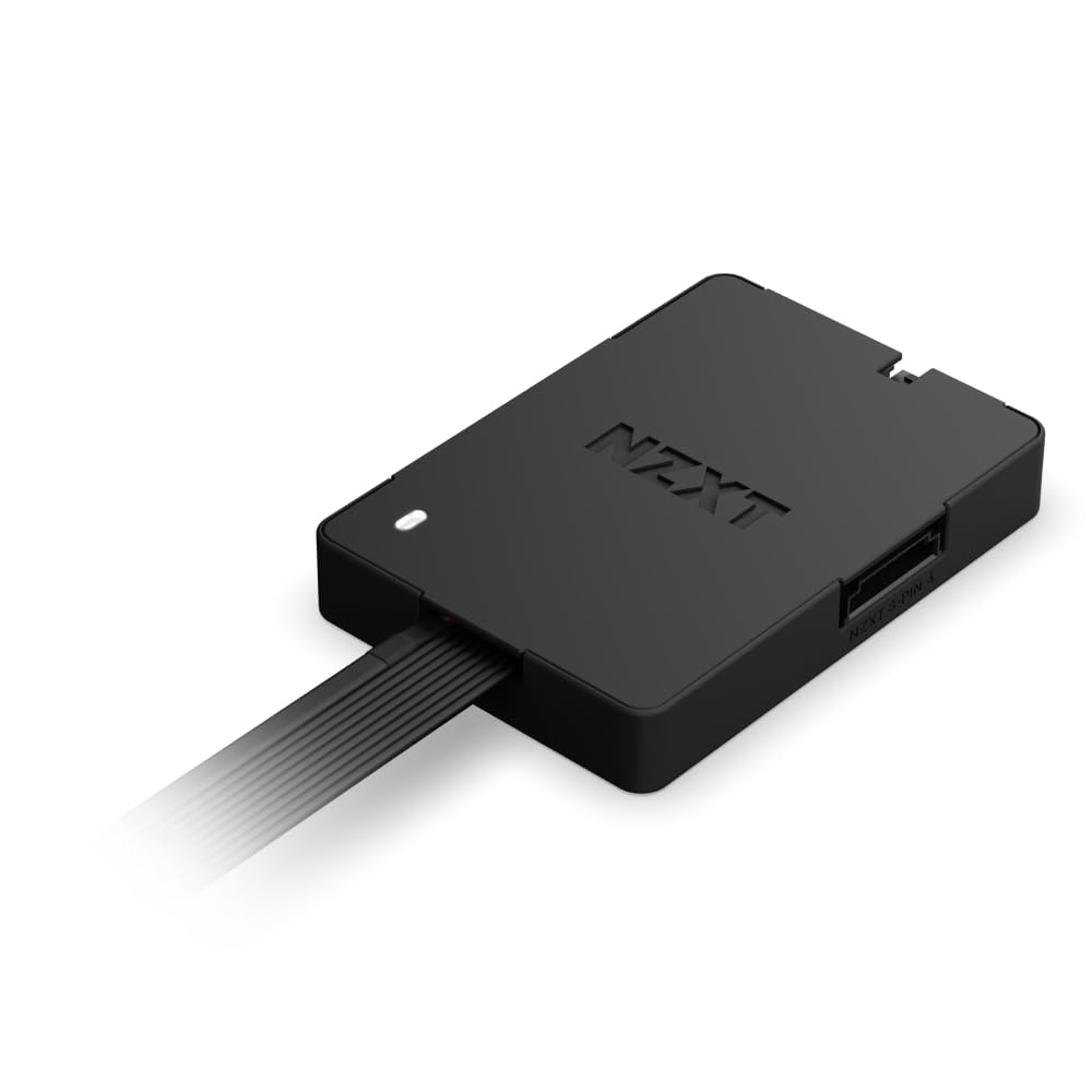 NZXT Control Hub - Digital RGB Lighting and PWM Fan Speed Controller - Control Up to 5 x PWM Fans or 4 x NZXT Single-Frame Fans 