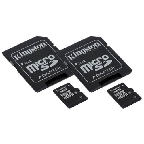Samsung Galaxy Light Cell Phone Memory Card 2 x 4GB microSDHC Memory Card with SD Adapter (2 Pack)