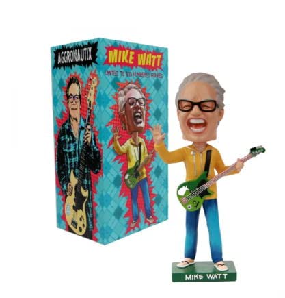 Minute Men Mike Watt Figure Minutemen Mike Watt V2 Oscillating, Genuine Bobble Head