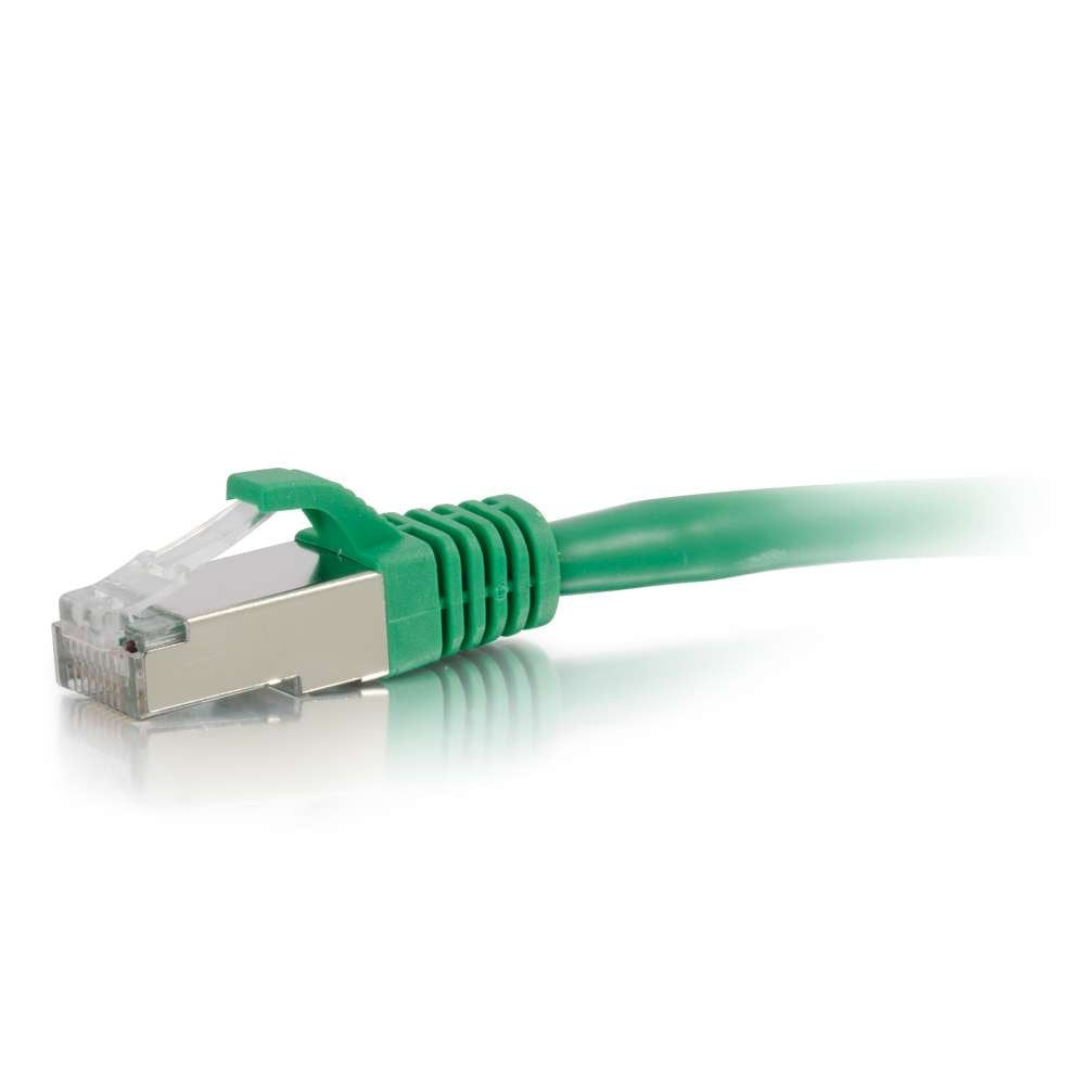 C2G Legrand Cat6 Ethernet Cable, Snagless Shielded Cat6A Patch Cable, Green Network Patch Cable, 30 Foot Snagless Stp Ethernet C