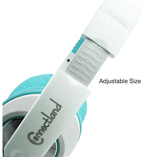 Connectland Stereo Wired Headphone & Microphone Lightweight 40Mm Speaker Music Gaming Stylish Teal Cl Aud63035